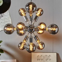 LED-globe-lamppu E27 2W G125 Decoled Spiral Smoke