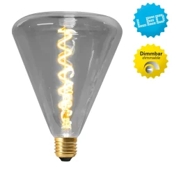 LED-globe-lamppu E27 4W 2 200 K, harmaa sävy