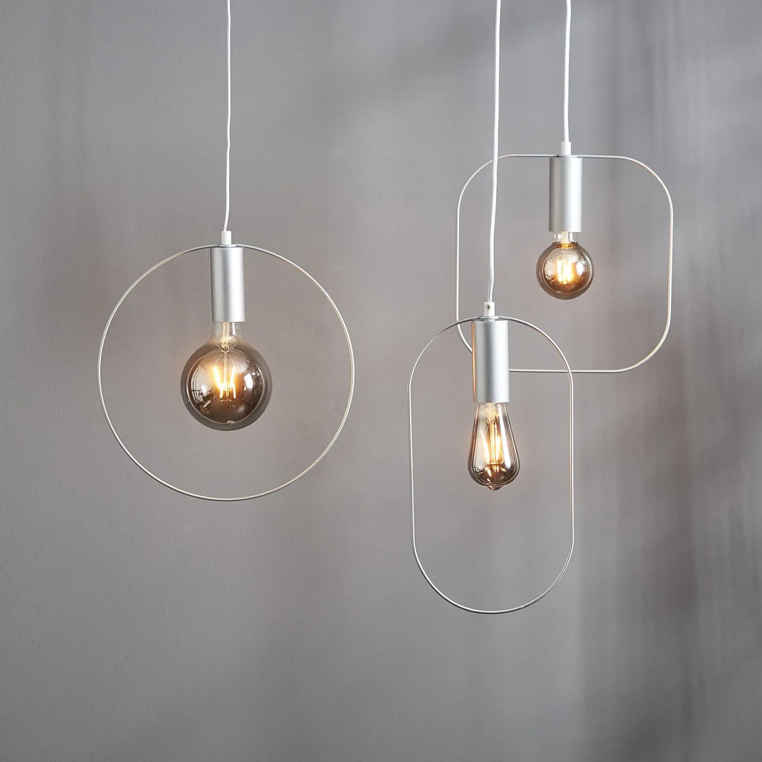 LED-globe-lamppu E27 1,8W Plain Smoke 2100K Ø125mm