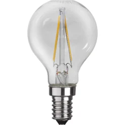 LED-golfpallolamppu E14 P45 2 W 2 700 K filament