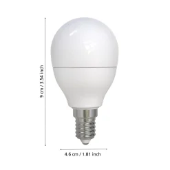 LED-golfpallolamppu E14 7,5W läm. valk, 806lm, him