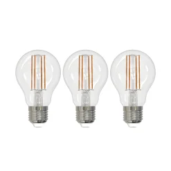 LED hehkulamppu E27 8W kirkas 2,700K himmennettävä 3 kpl:n sarja