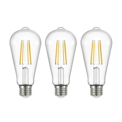 LED hehkulamppu kirkas E27 3.8W 3000K 806lm sarja 3 kpl