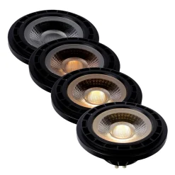 LED-heijastin GU10 12W 3000K dim to warm musta