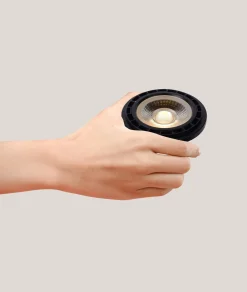 LED-heijastin GU10 12W 3000K dim to warm musta