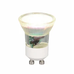 LED-heijastinlamppu mini, GU10, 4 W, 4 000 K, läpinäkyvä, himmennettävä