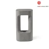 LED-jalustavalaisin Totem, harmaa, betoni, korkeus 28,5 cm