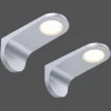 LED-kaapin alavalaisin Amon, hopea, 15 cm pitkä, 2 kpl, himmennettävä