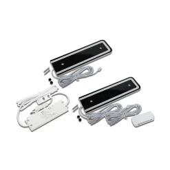 LED-kaapin alavalaisin U-Pad F, 2 kpl 4 000K musta Anturi