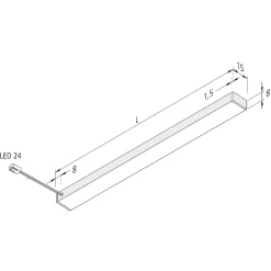 LED-kaapin alavalo Top-Stick FMK, 3000K, 120cm