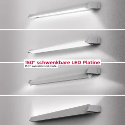 LED-kaapinalusvalaisin Gina, hopea, 2700 K/4000 K