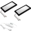 LED-kaapinalusvalaisin Sky 2 kpl, 4 000 K, musta