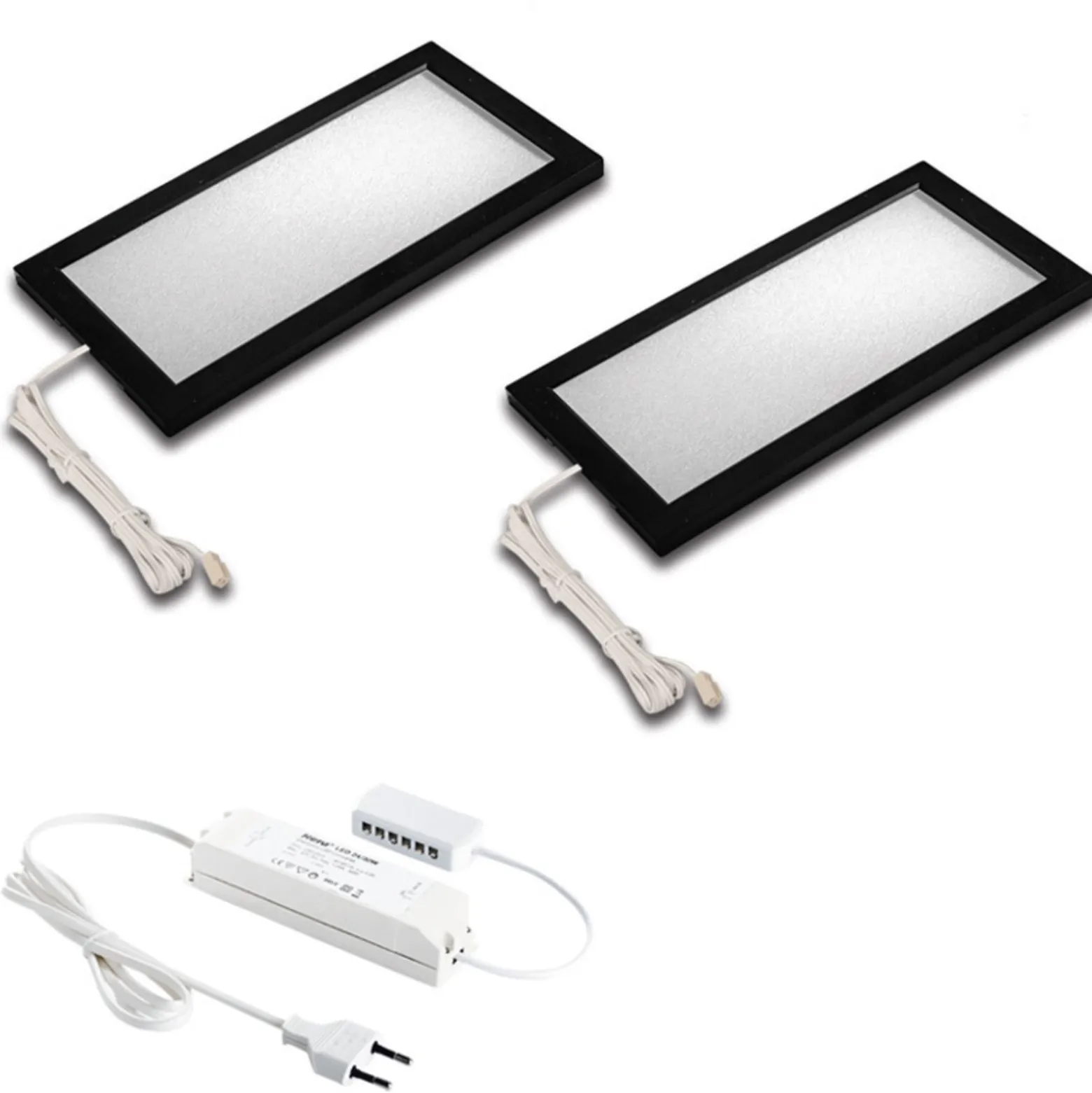 LED-kaapinalusvalaisin Sky 2 kpl, 4 000 K, musta