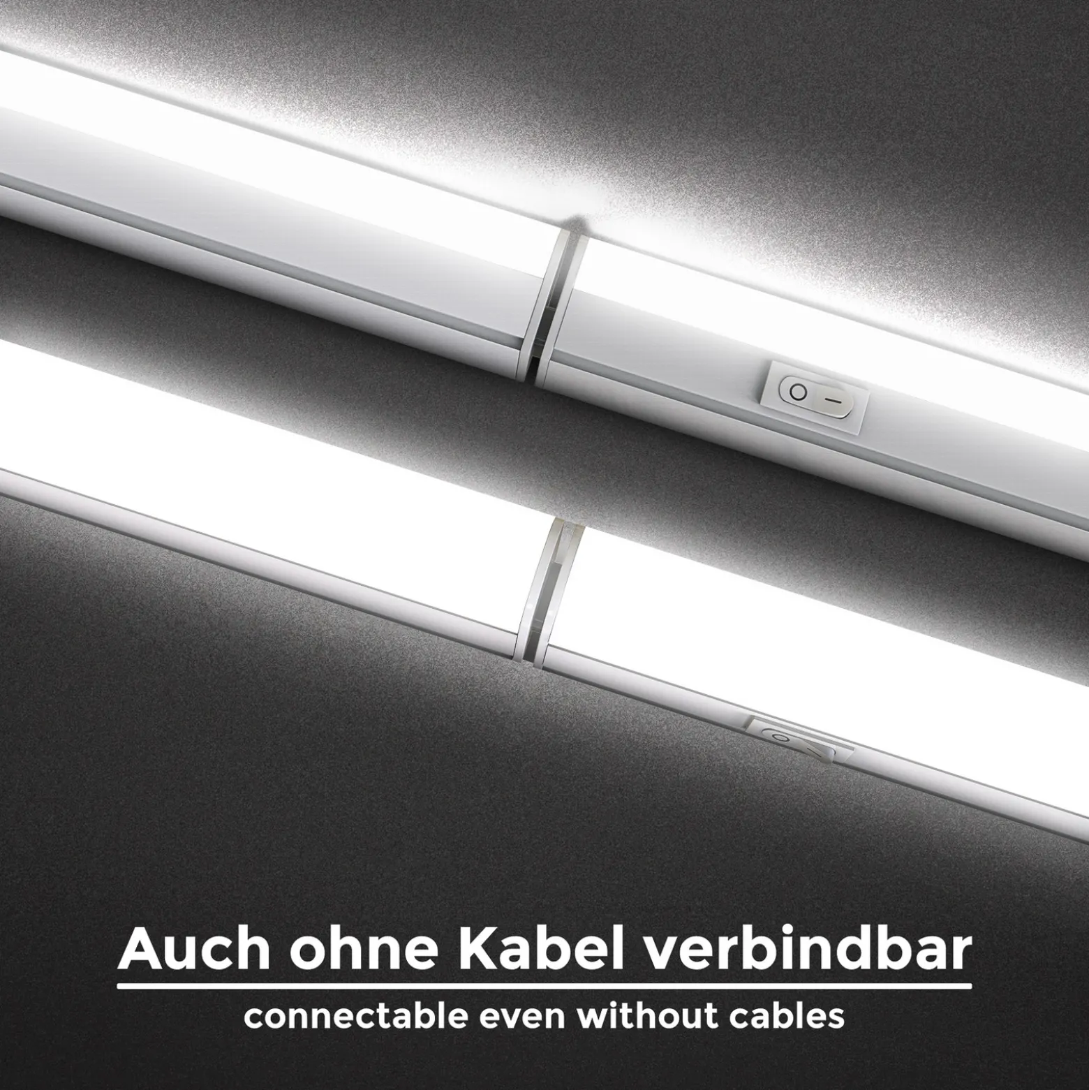 LED-kaapinalusvalaisin Xaver, pituus 57,3 cm, 2 kpl:n sarja 4000 K