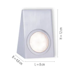 LED-kaapinvalaisin Theo, neliö, 3 kpl:n sarja