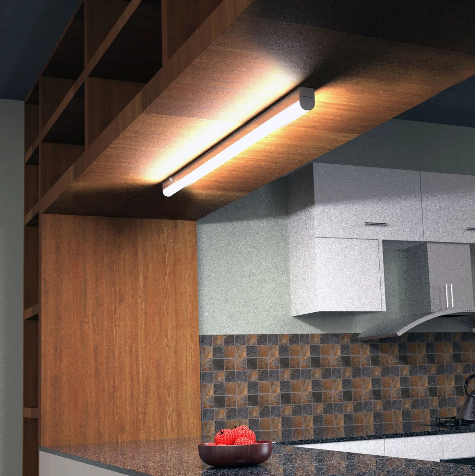 LED-kaappivalaisin Took valkoinen 4000 K 58,5 cm 58,5 cm