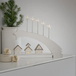 LED-kaarikynttelikkö Komet, puuta