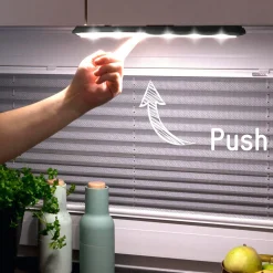 LED-kalustevalaisin Mobina Push 10, akku, musta