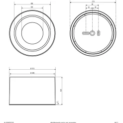 LED-kattokohdevalo ALG54, Ø 12,9 cm antrasiitti