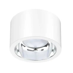LED-kattokohdevalo ALG54, Ø 21,3 cm valkoinen