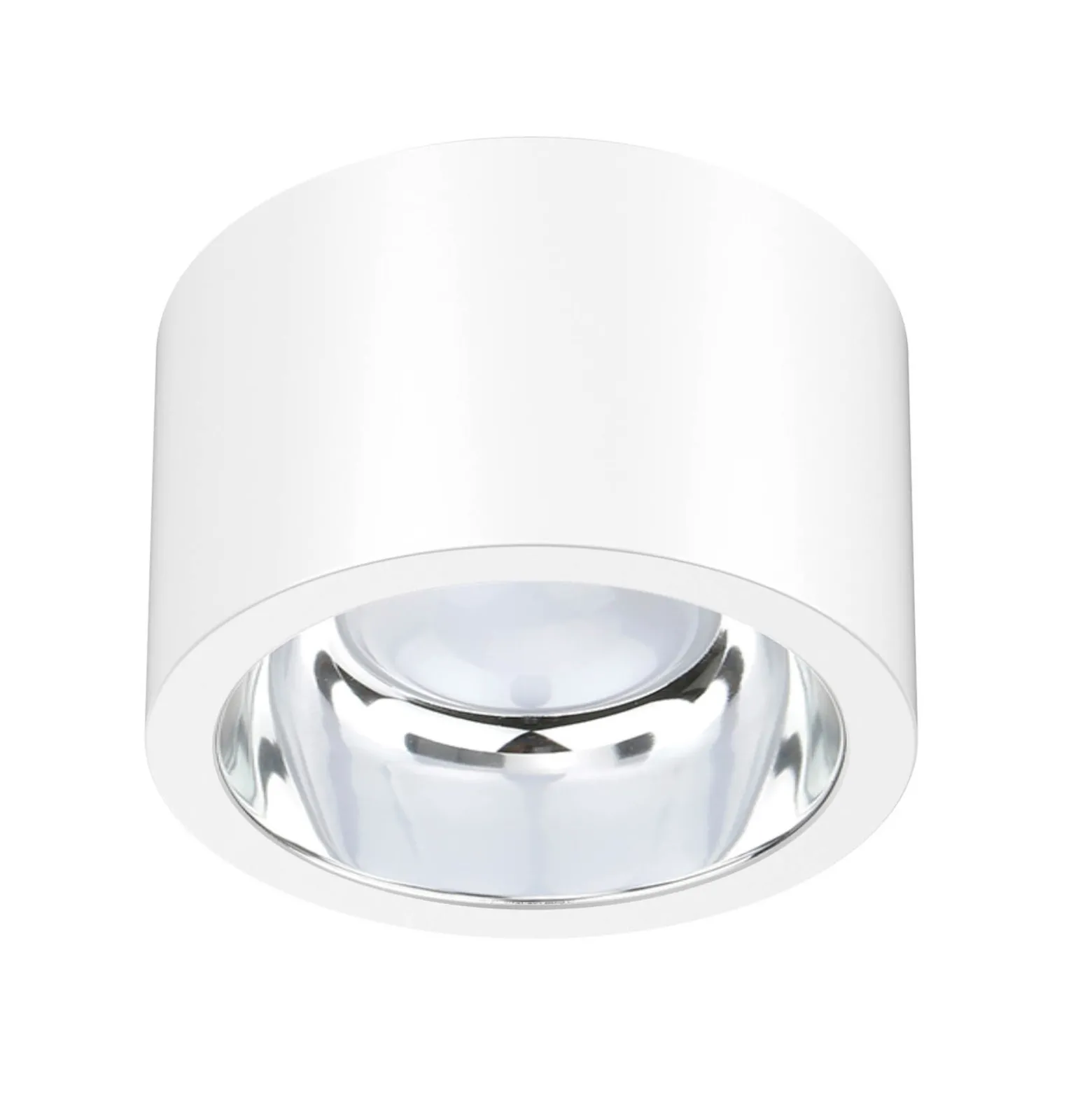 LED-kattokohdevalo ALG54, Ø 21,3 cm valkoinen