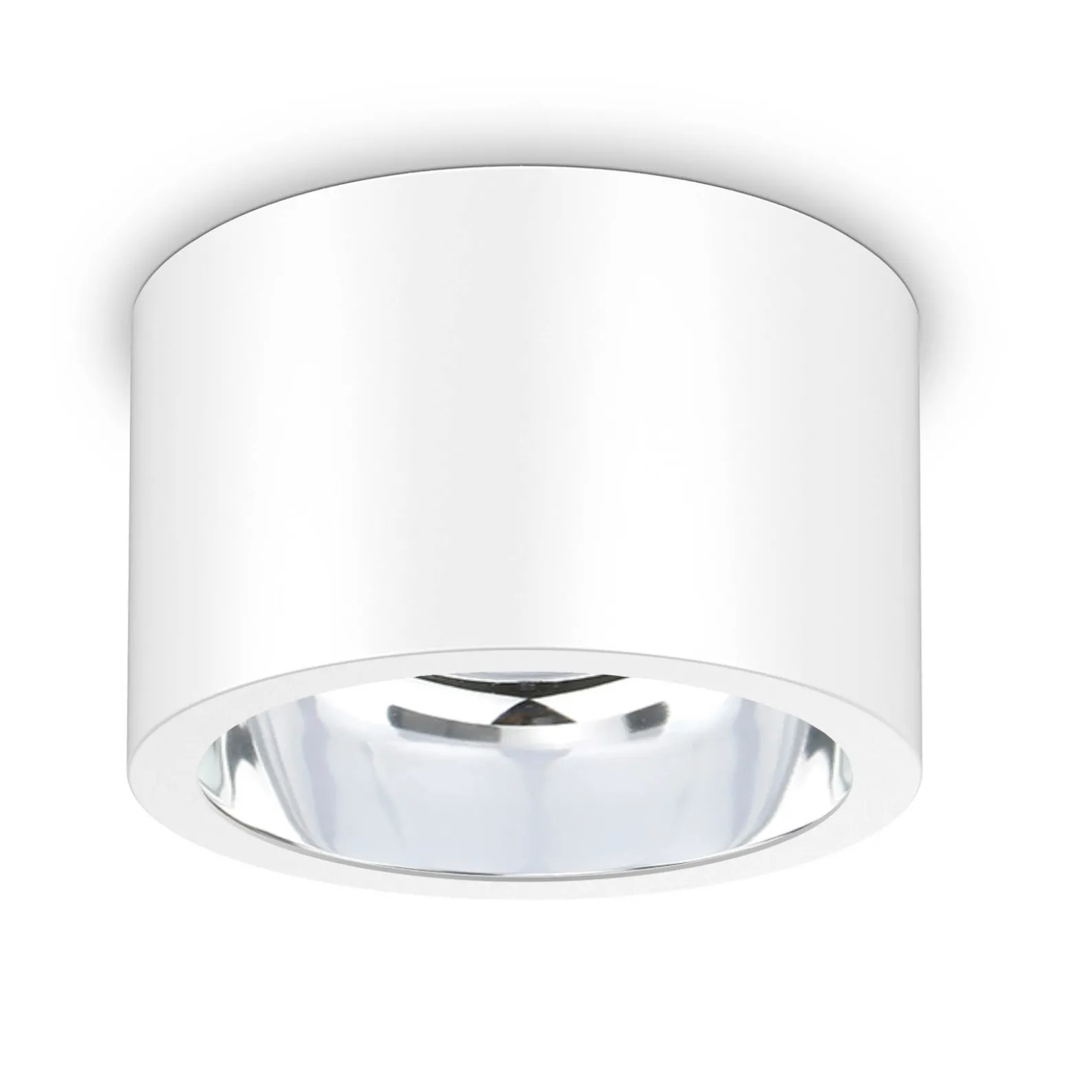 LED-kattokohdevalo ALG54, Ø 21,3 cm valkoinen