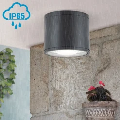 LED-kattokohdevalo Sputnik IP65 Ø14,5 cm, musta