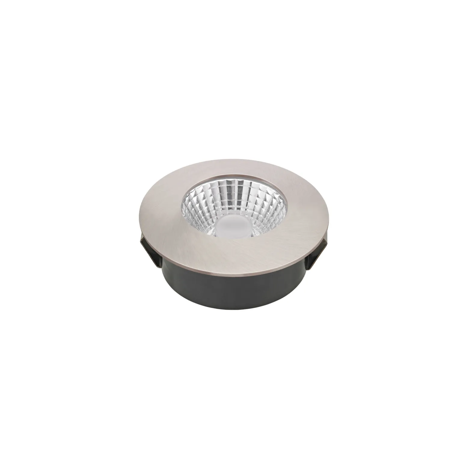 LED-kattoon upotettava valonheitin Diled, Ø 6,7 cm, 3 000 K, teräs