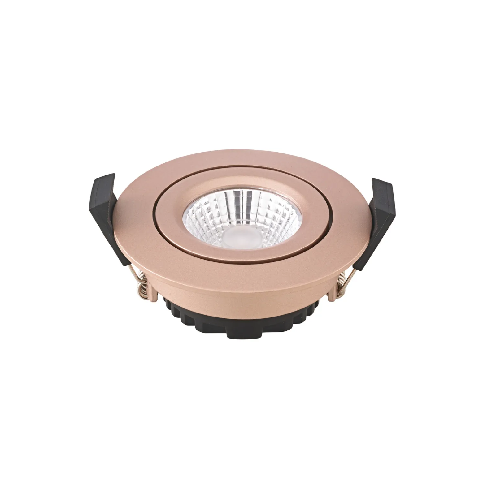 LED-kattoon upotettava valonheitin Diled, Ø 8,5 cm, 6 W, 3000 K, rosé