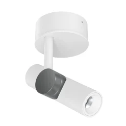 LED-kattospotti Goose, valkoinen/nikkelinvärinen, alumiini, 2700 K