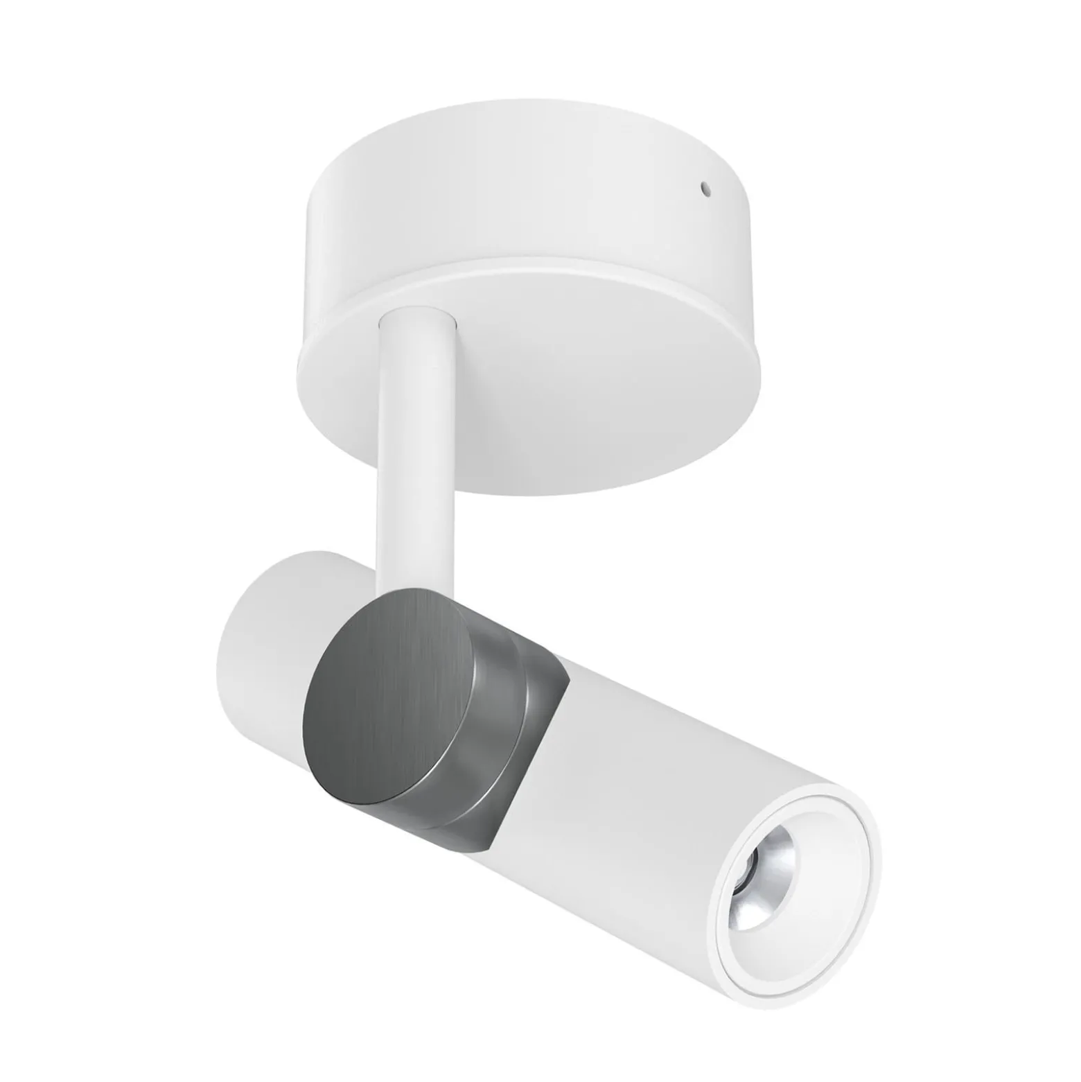 LED-kattospotti Goose, valkoinen/nikkelinvärinen, alumiini, 2700 K