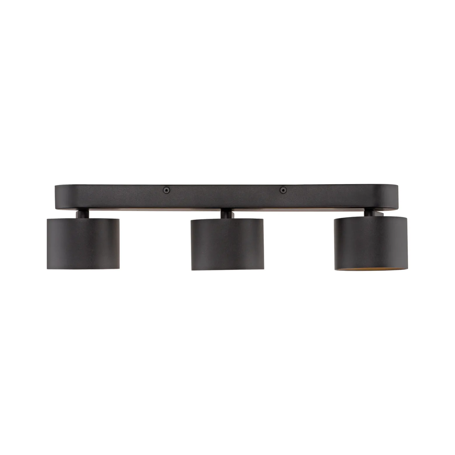 LED-kattospotti PURE Cup, musta, pituus 56 cm, metallia, 3-lamppuinen