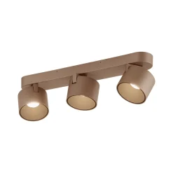 LED-kattospotti PURE Cup, pronssinvärinen, 56 cm, metallia, 3-lamppuinen