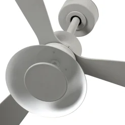 LED-kattotuuletin Amelia Cone L, harmaa, DC, hiljainen, 132 cm