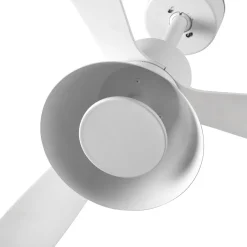LED-kattotuuletin Amelia Cone L, valkoinen, tasavirtakäyttöinen, hiljainen, 132