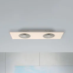 LED-kattotuuletin Flat-Air, CCT, valkoinen, 120x40cm