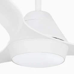 LED-kattotuuletin Polaris L, 3-siipinen, valkoinen