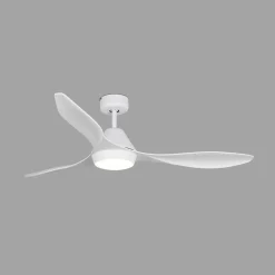 LED-kattotuuletin Polaris L, 3-siipinen, valkoinen