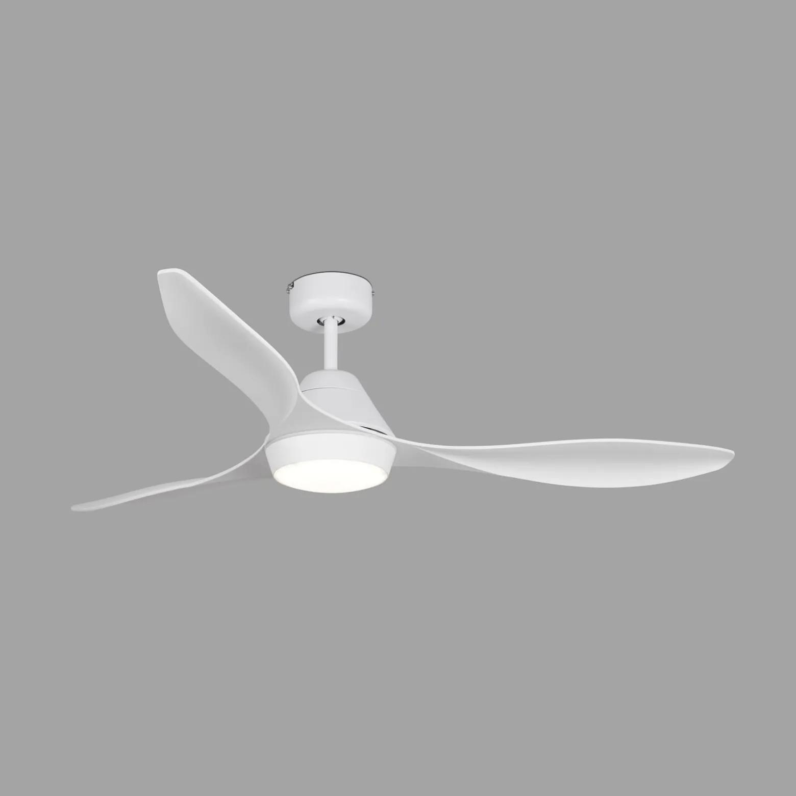 LED-kattotuuletin Polaris L, 3-siipinen, valkoinen