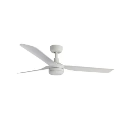 LED-kattotuuletin Punt M, valkoinen, DC, hiljainen, Ø 130 cm, CCT