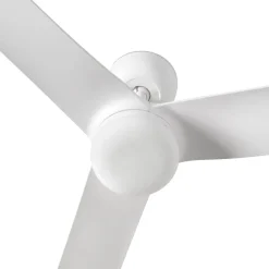 LED-kattotuuletin Punt M, valkoinen, DC, hiljainen, Ø 130 cm, CCT