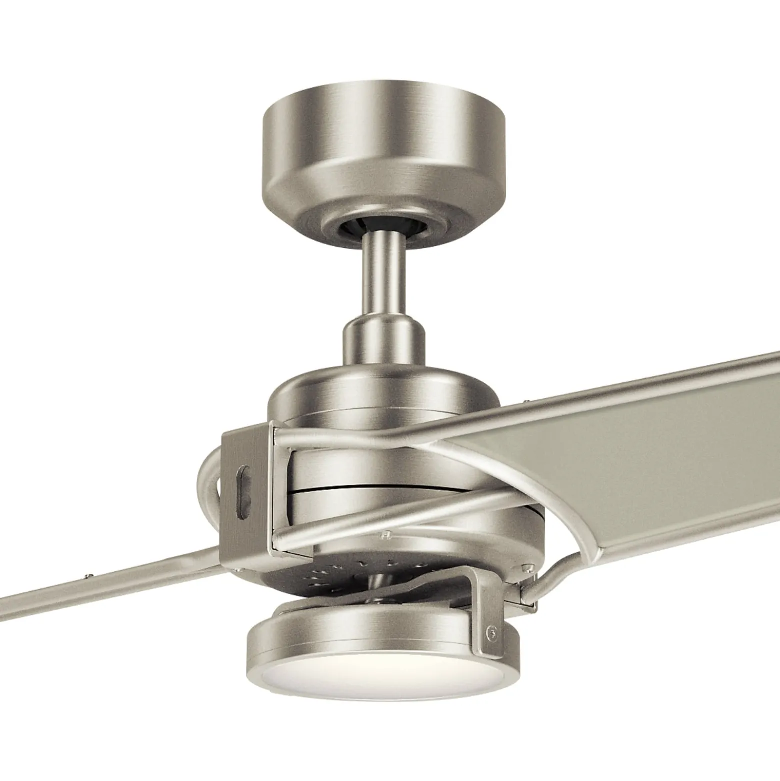 LED-kattotuuletin Xety, nikkeli/kerma
