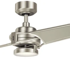 LED-kattotuuletin Xety, nikkeli/kerma