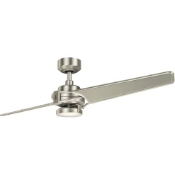LED-kattotuuletin Xety, nikkeli/kerma