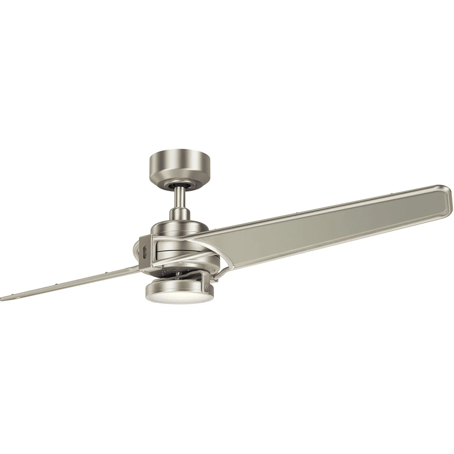 LED-kattotuuletin Xety, nikkeli/kerma