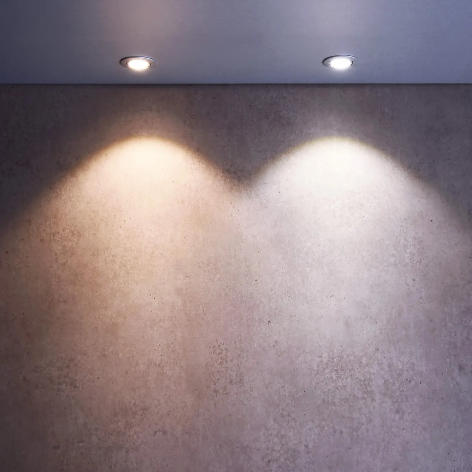LED-kattouppospotti Dione 4 000 K hopeanharmaa