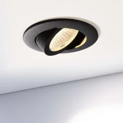 LED-kattouppospotti Dione 4.000 K musta