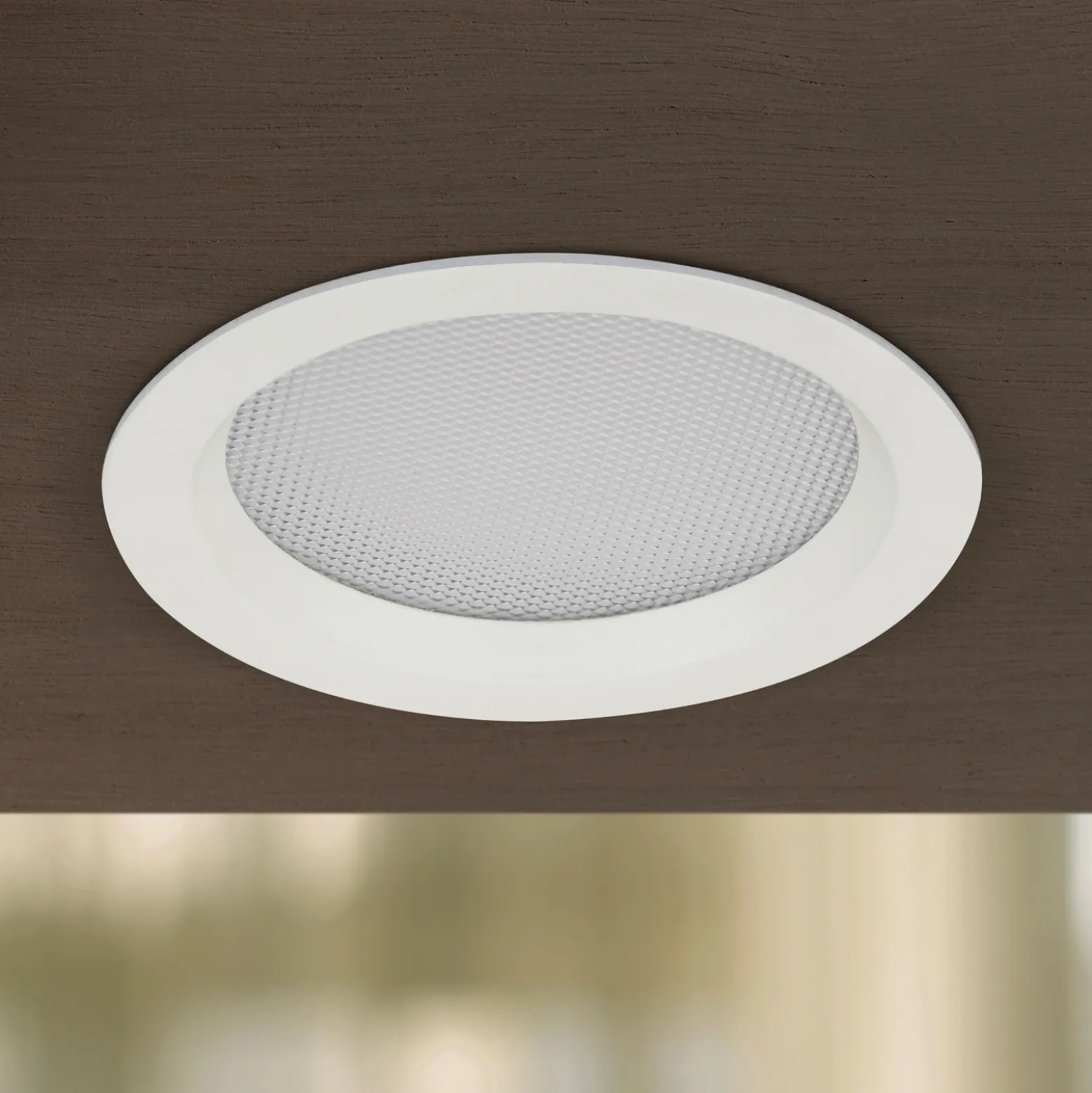 LED-kattouppospotti Office, UGR<19, CCT, valkoinen