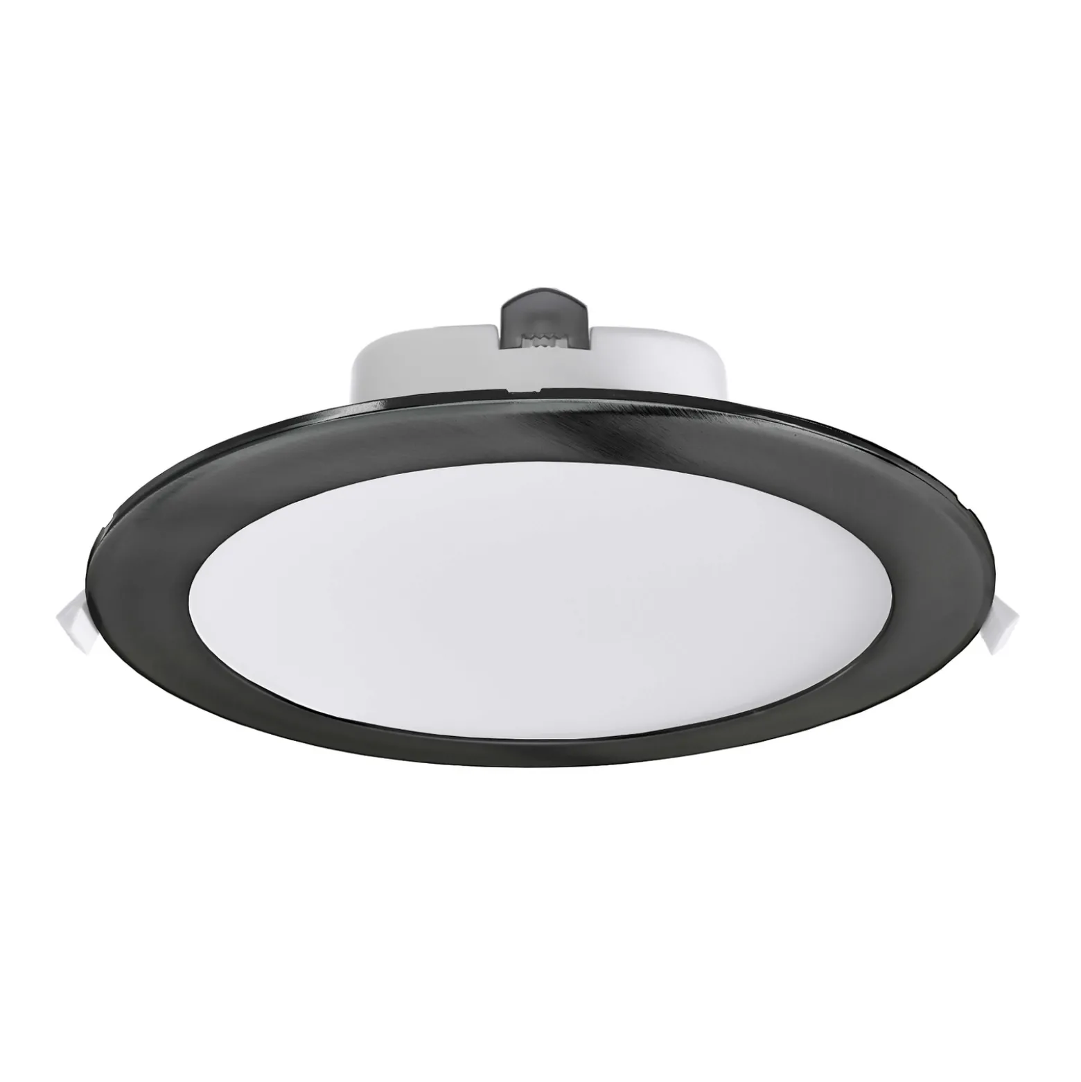 LED-kattouppovalaisin Acrux, Ø 24 cm, musta, CCT