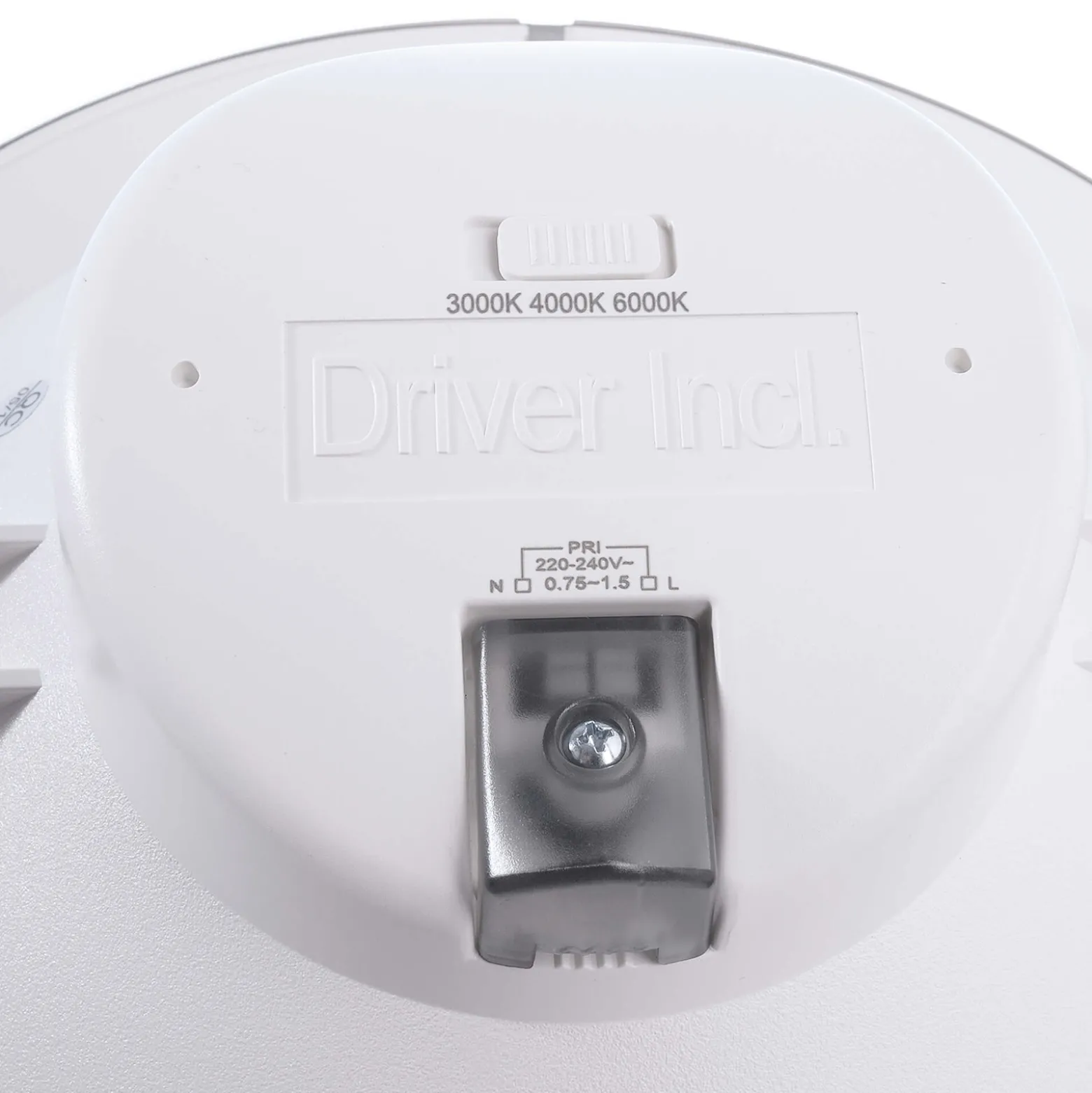 LED-kattouppovalaisin Acrux, Ø 24 cm, musta, CCT